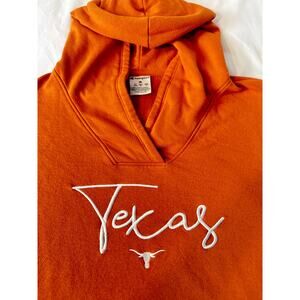 Champion Texas Longhorns Hoodie Women’s Medium Burnt Orange Embroidered